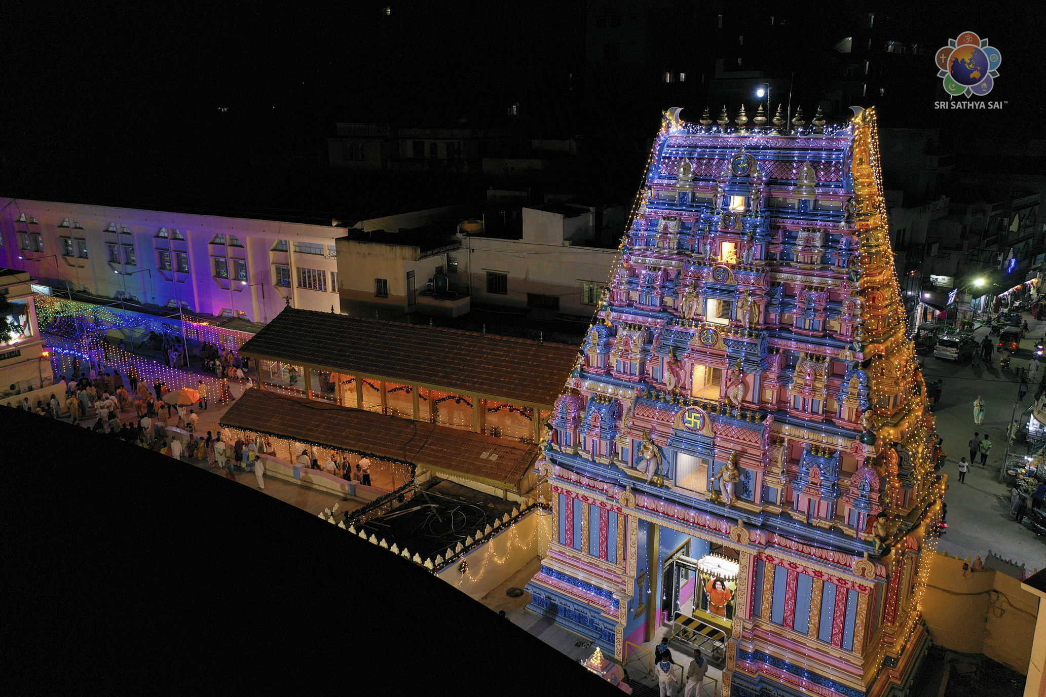 Christmas Decorations at Prasanthi Nilayam Dec 22, 2023