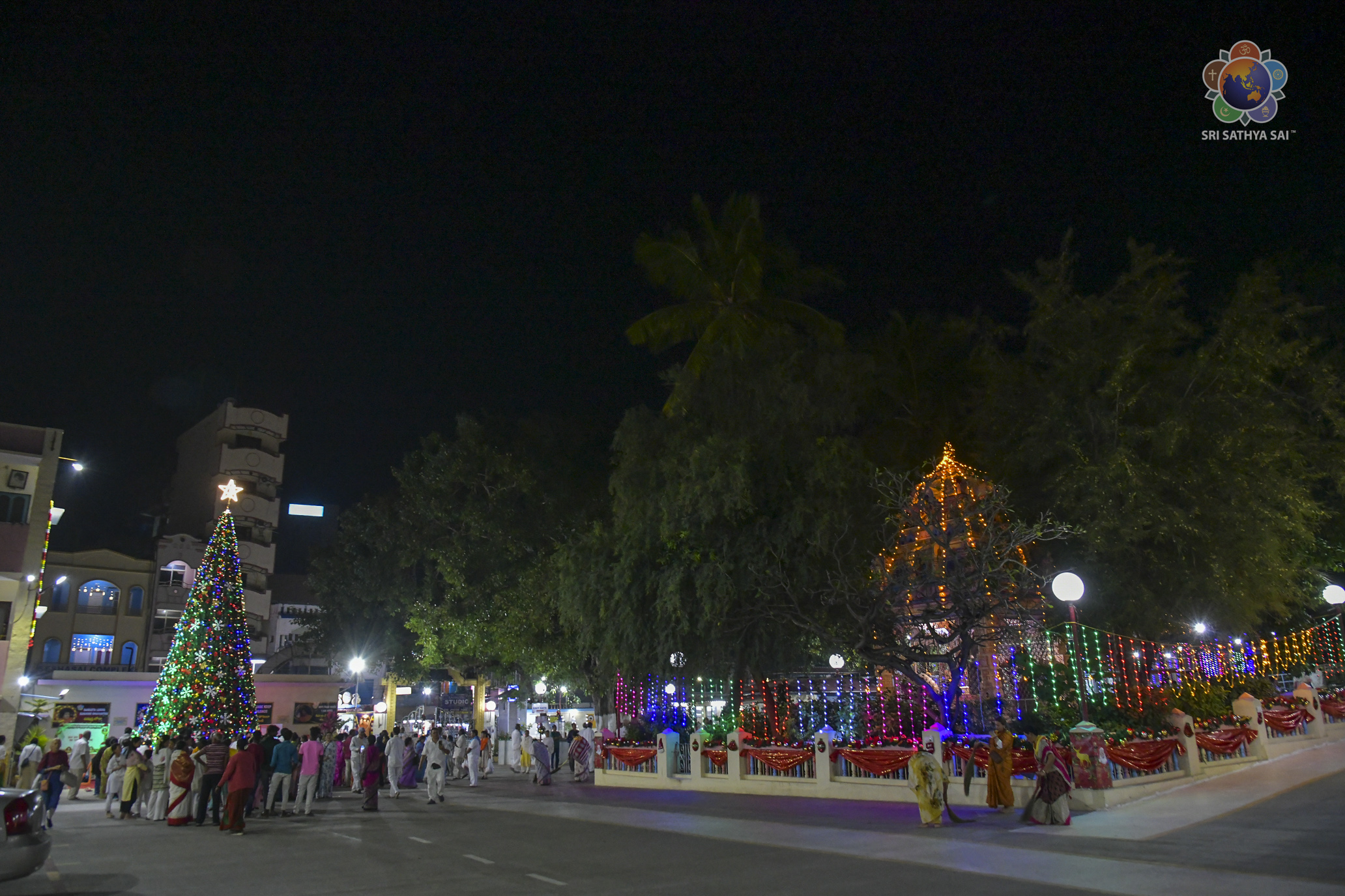 Christmas Decorations at Prasanthi Nilayam Dec 22, 2023